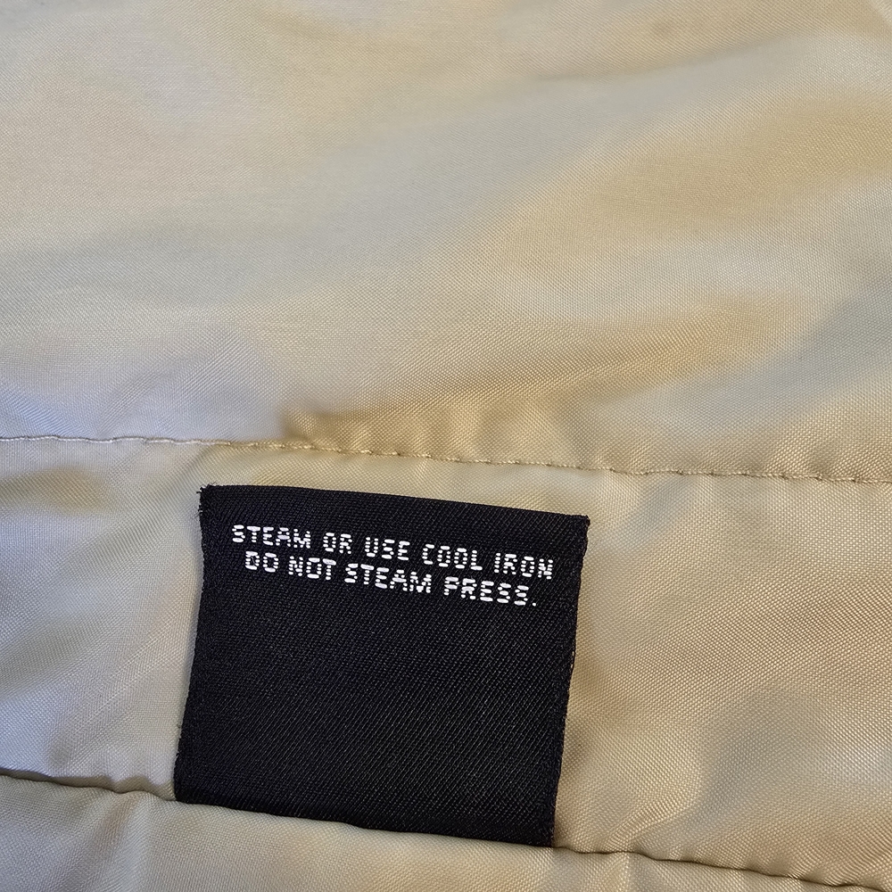 London Fog Beige Parka Hooded Coat Thinsulate Insulated Zip Button Size 12 - Picture 4 of 5